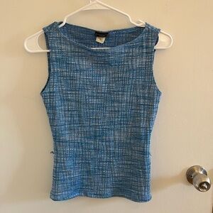 Y2K Blue Shimmer Top
